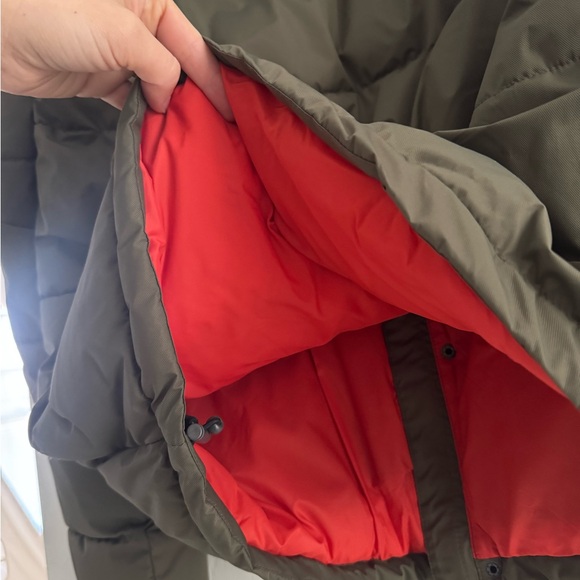 Olive Green Puffer Jacket with Sherpa Lining - Picture 8 of 9